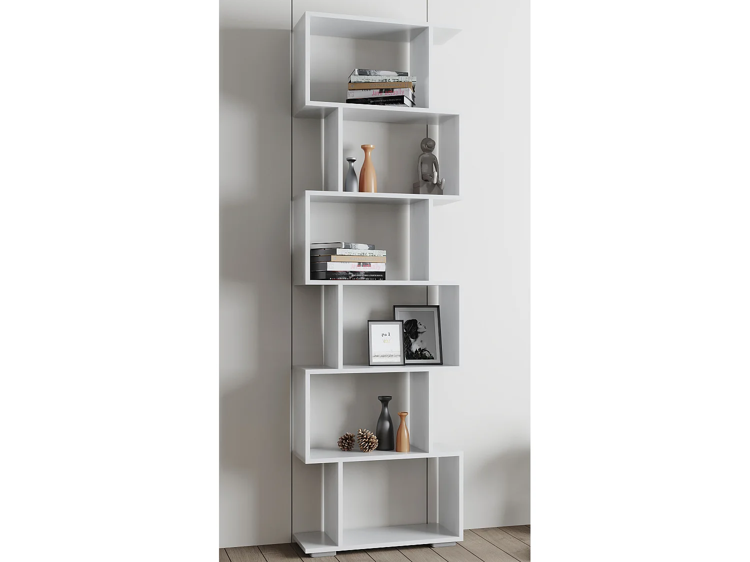 Stand Rack Palusa White H. 196 x W. 60 x D. 24 cm