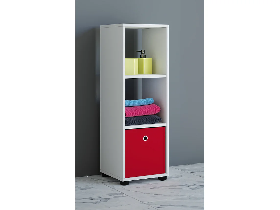 Stand Rack Benas White H. 93 x W. 31 x D. 30 cm