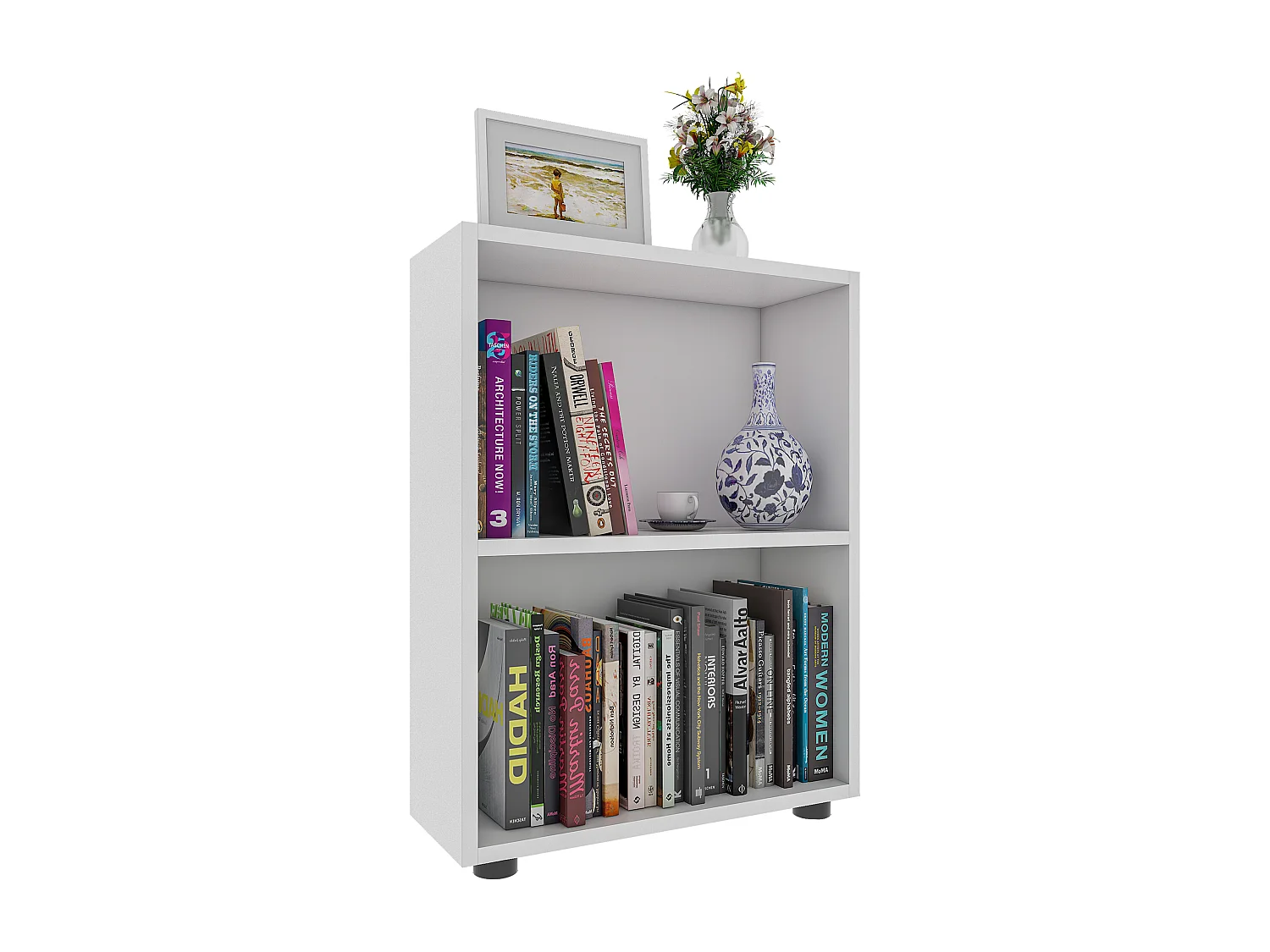 Office Shelf & Bookcase Bulas White H. 72 x W. 55 x D. 20 cm