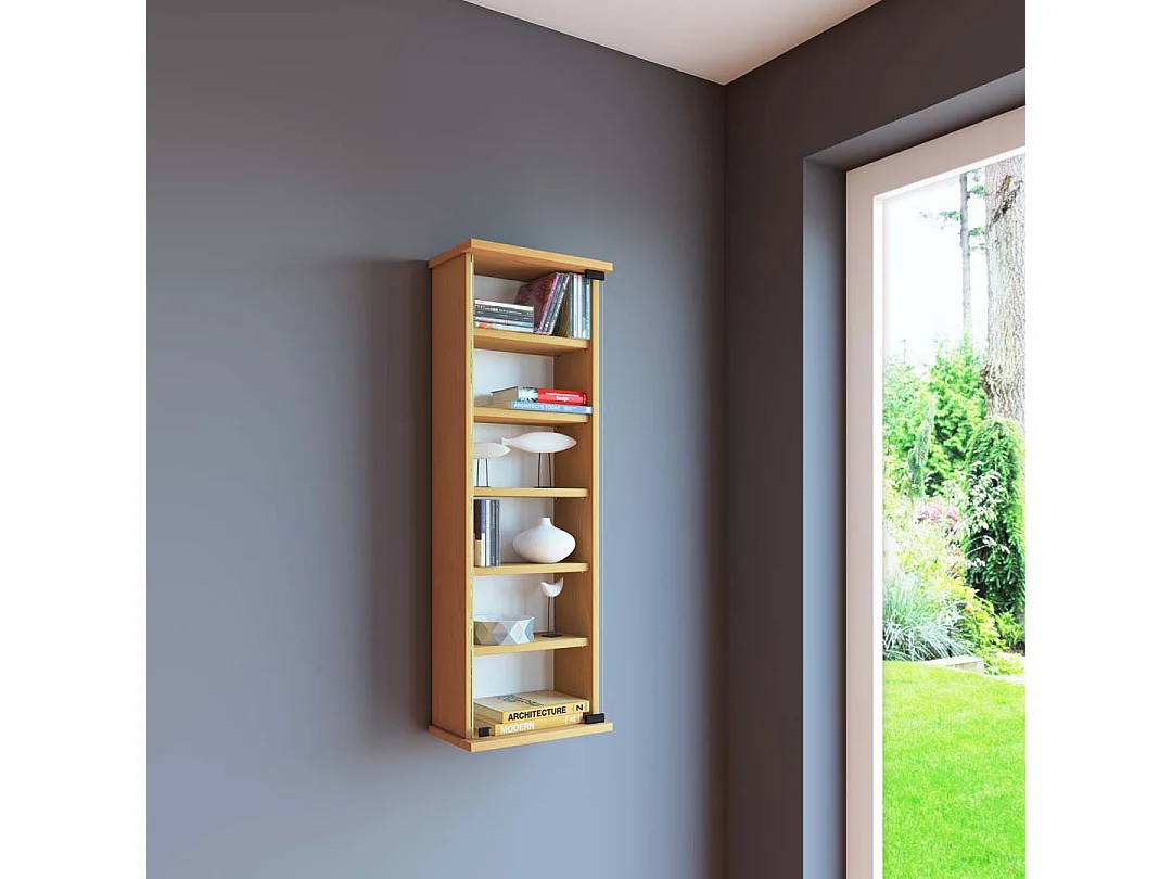CD / DVD Media Shelf Lona Book H. 92 x W. 31 x D. 18 cm