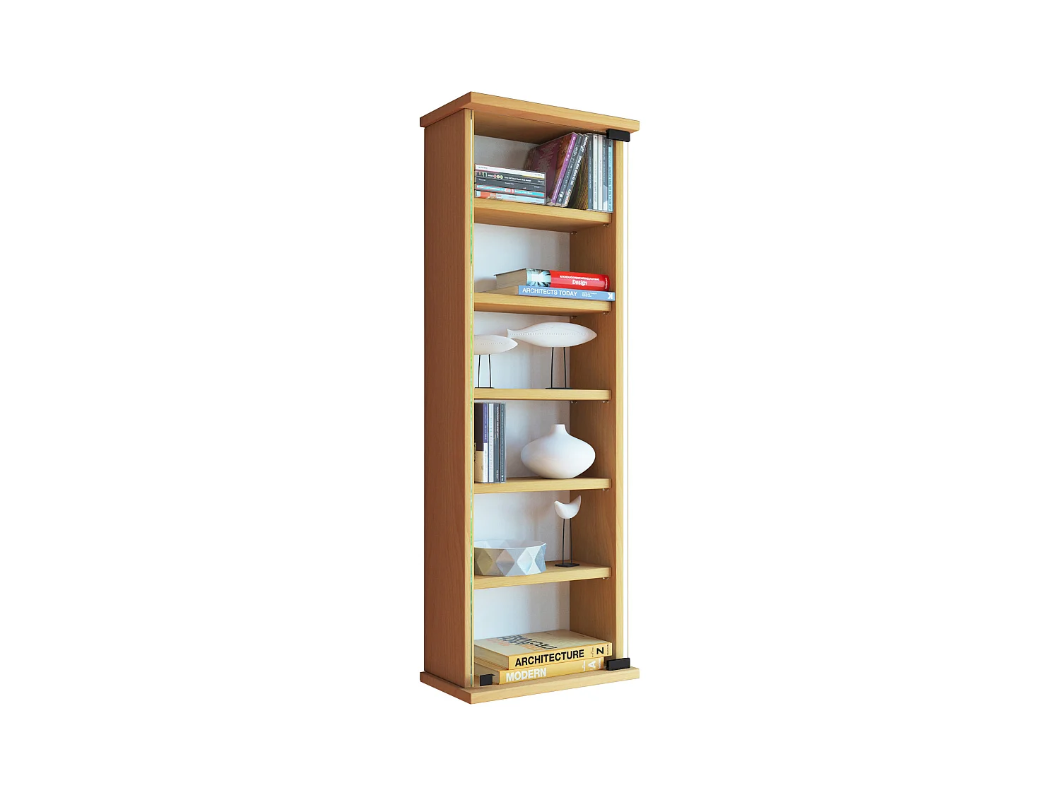 CD / DVD Media Shelf Lona Book H. 92 x W. 31 x D. 18 cm