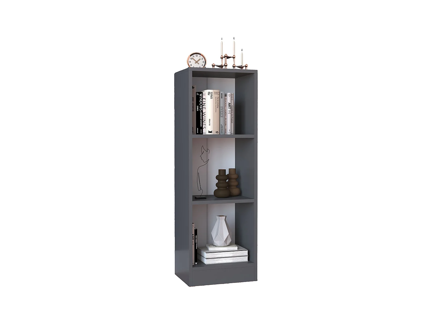 Holz Stand Regal Bücher Bücherregal Dilos S 3f