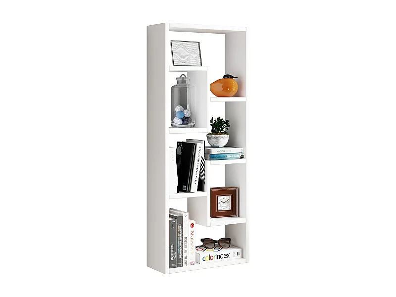 Wall Rack Vilota White H. 92 x W. 36 x D. 15 cm