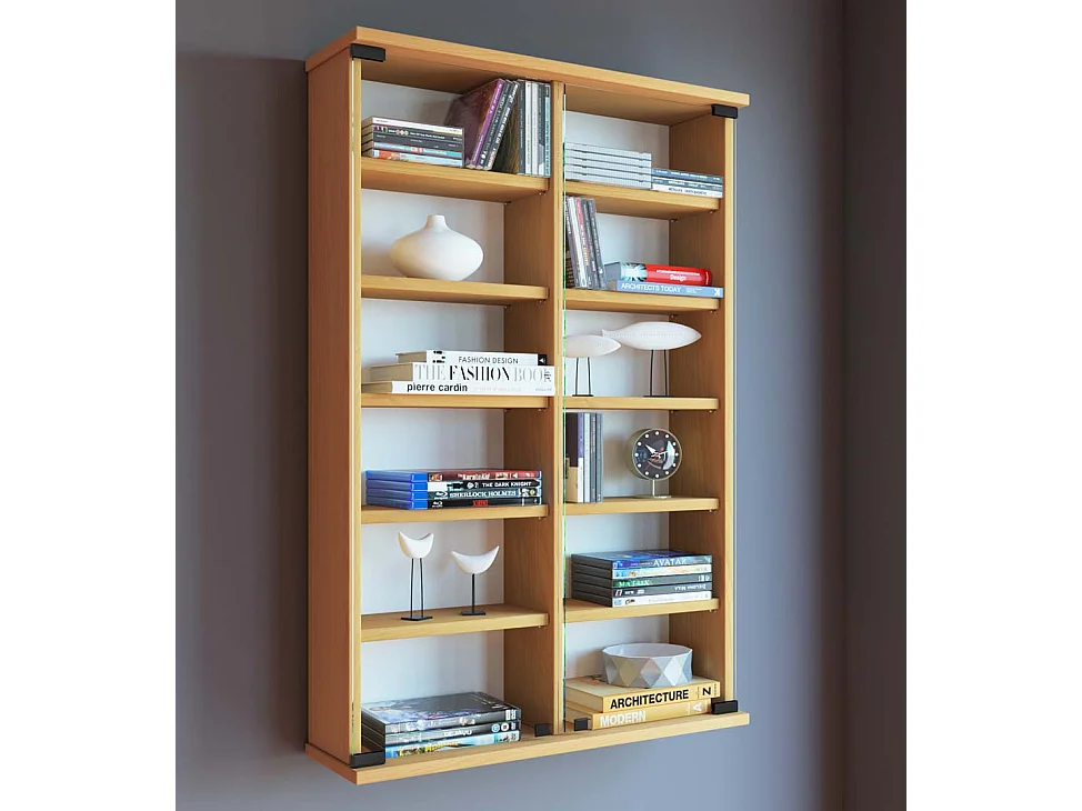 CD / DVD Media Shelf Lona Book H. 92 x W. 60 x D. 18 cm