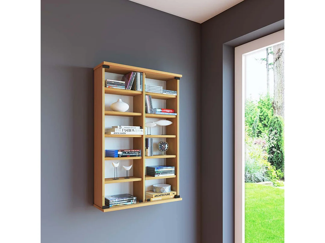 CD / DVD Media Shelf Lona Book H. 92 x W. 60 x D. 18 cm