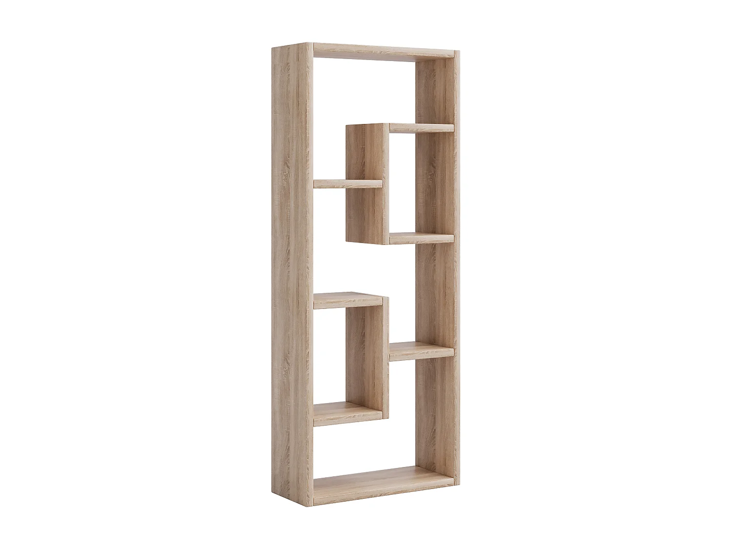 VCM Wood Storage | Bookcase | Dimensões A. 92 x L. 36 x P. 15 cm | Prateleira de mídia | divisória de quarto chique | Prateleira de suporte - Vilo (carvalho mel)