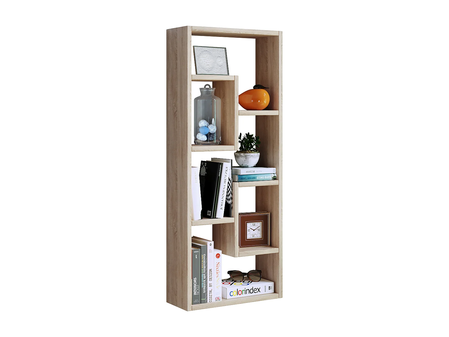 Stand Rack Vilo Honey oak H. 92 x W. 36 x D. 15 cm
