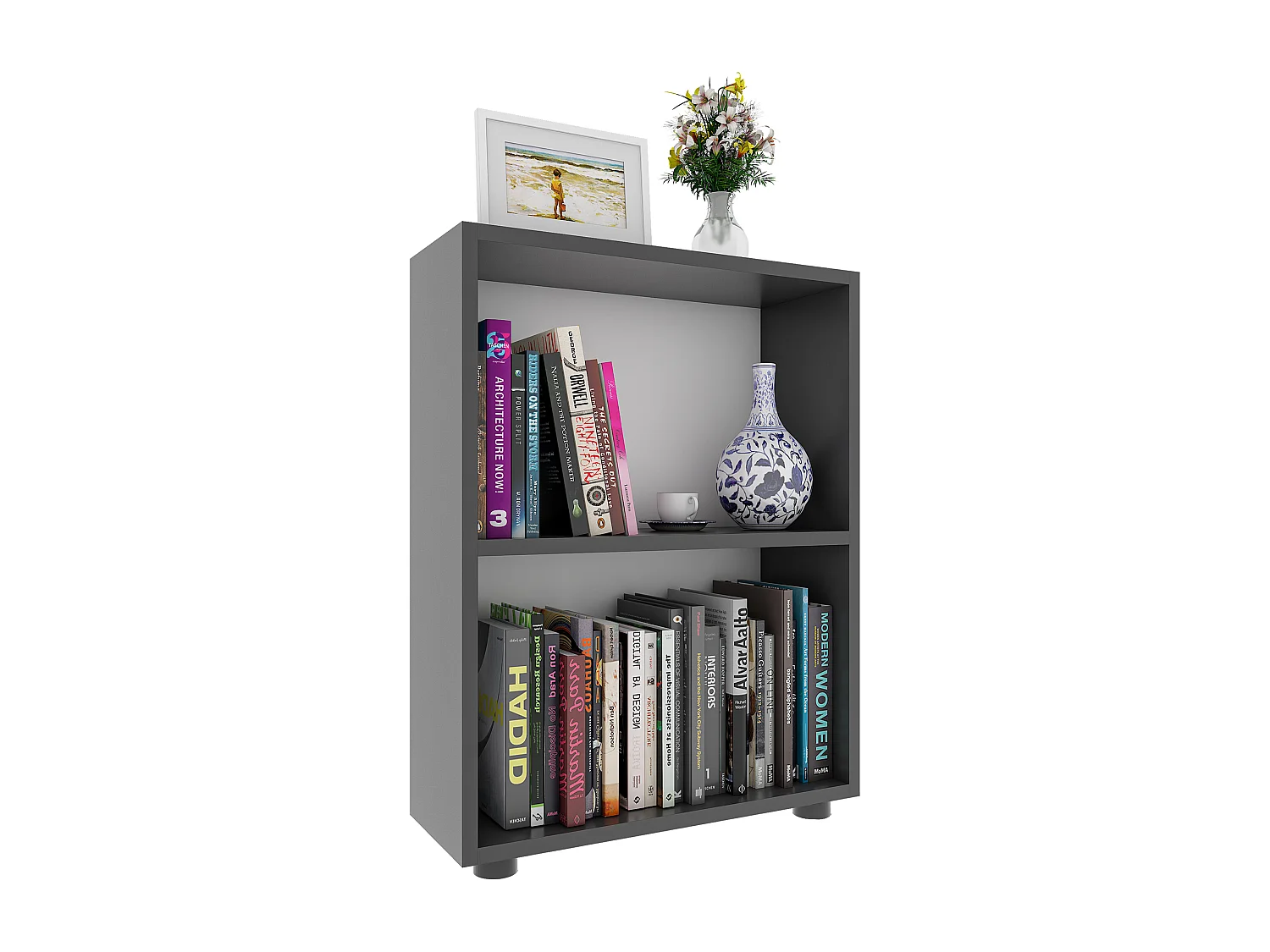 Office Shelf & Bookcase Bulas Anthracite H. 72 x W. 55 x D. 20 cm