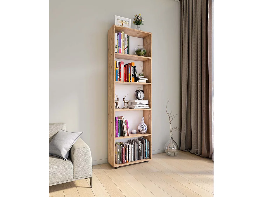 Stand Rack Bulas Honey oak H. 169 x W. 56 x D. 20 cm