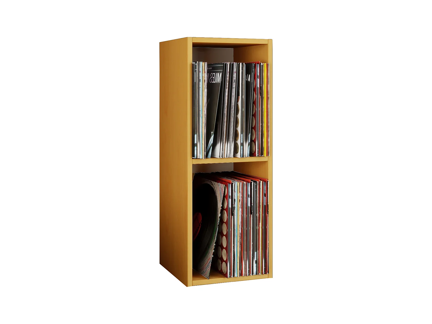 Holz Schallplatten LP Stand Regal Platto 2fach