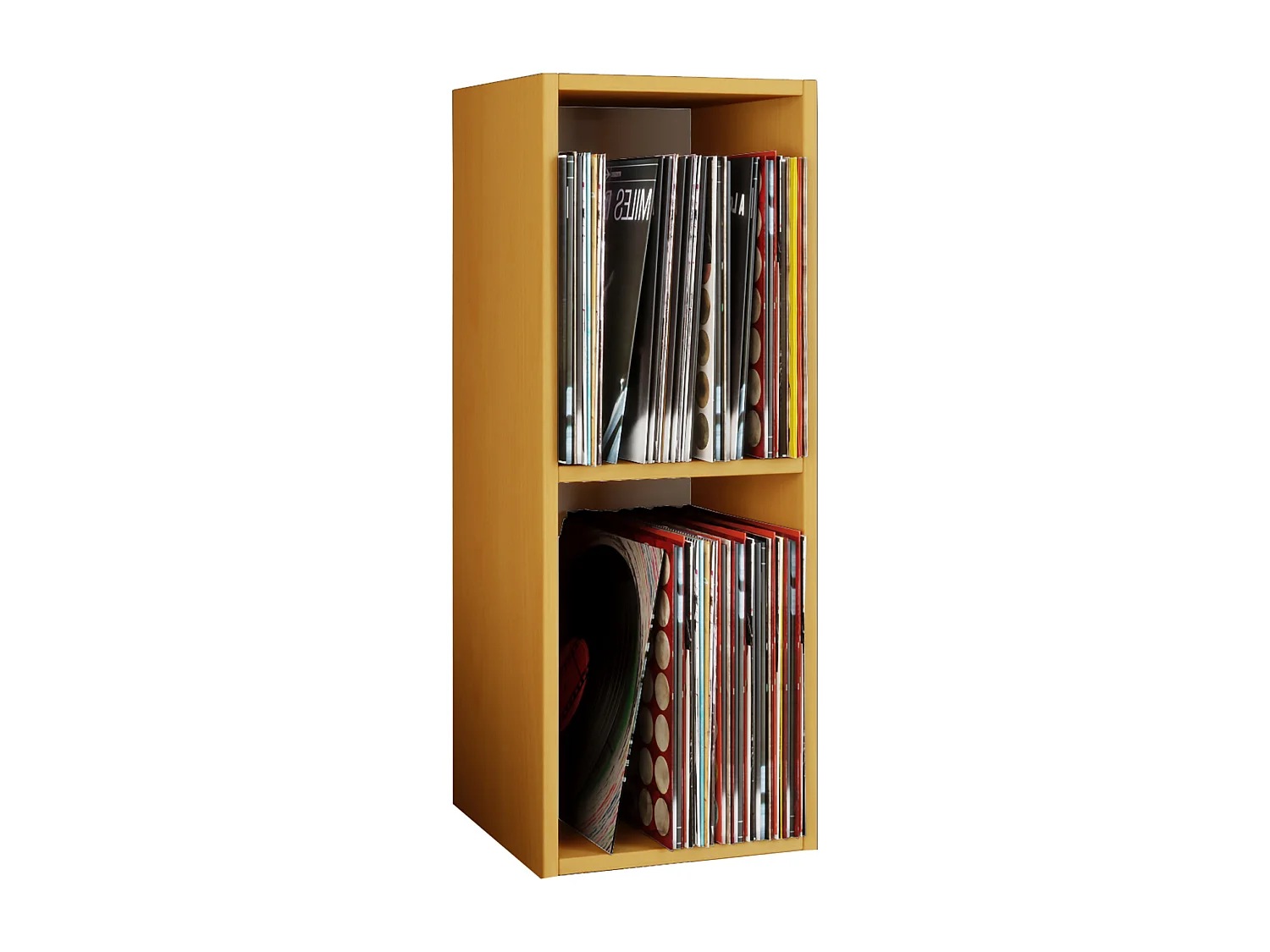 Holz Schallplatten LP Stand Regal Platto 2fach