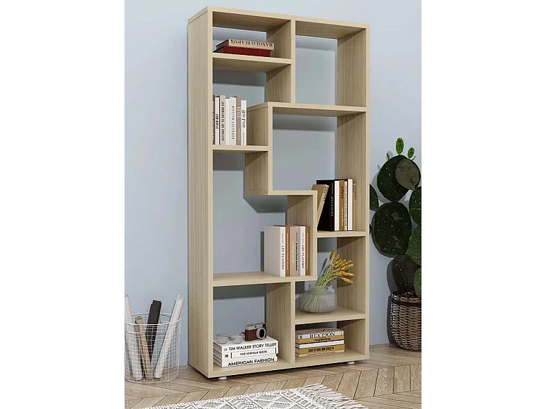Stand Rack Lanisa Honey oak H. 116 x W. 58 x D. 20 cm