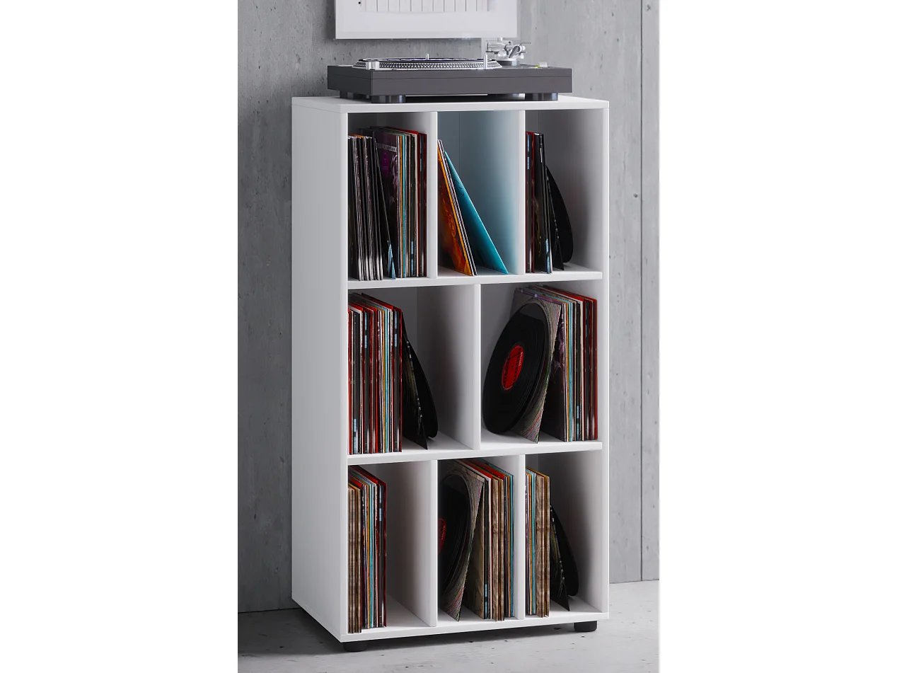 Holz Schallplatte LP Sideboard Regal Woltino