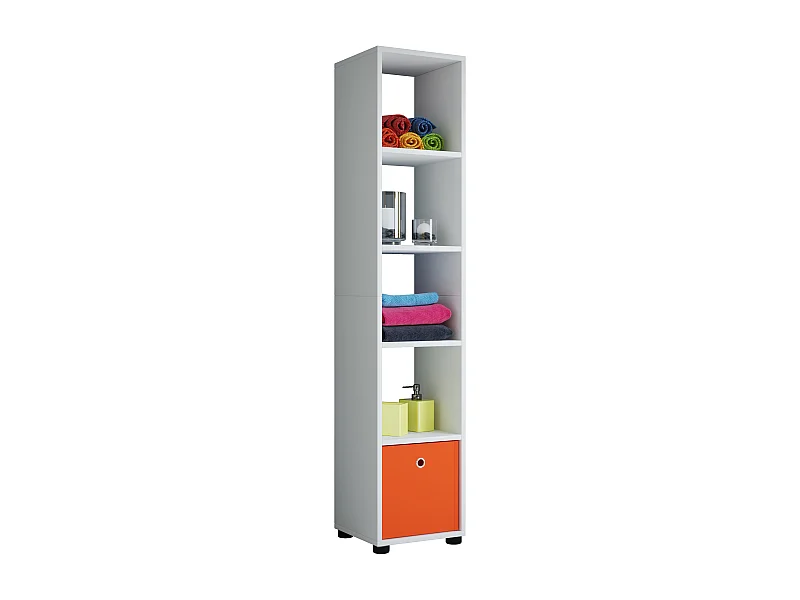 Stand Rack Benas White H. 152 x W. 31 x D. 30 cm