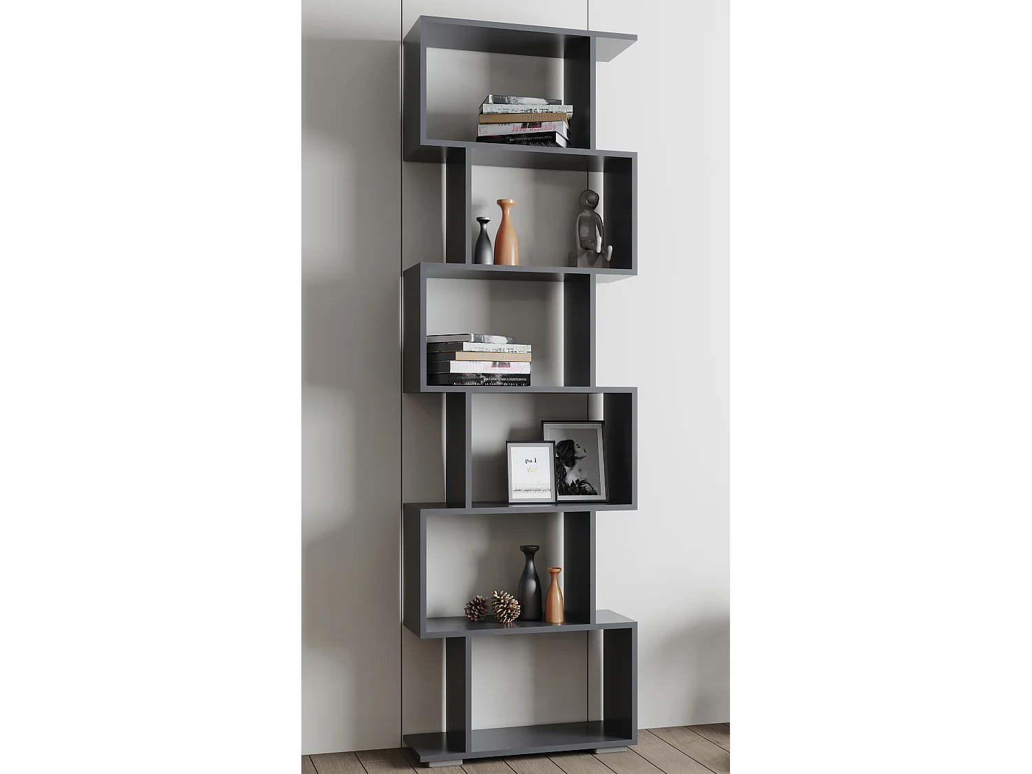Stand Rack Palusa Anthracite H. 196 x W. 60 x D. 24 cm