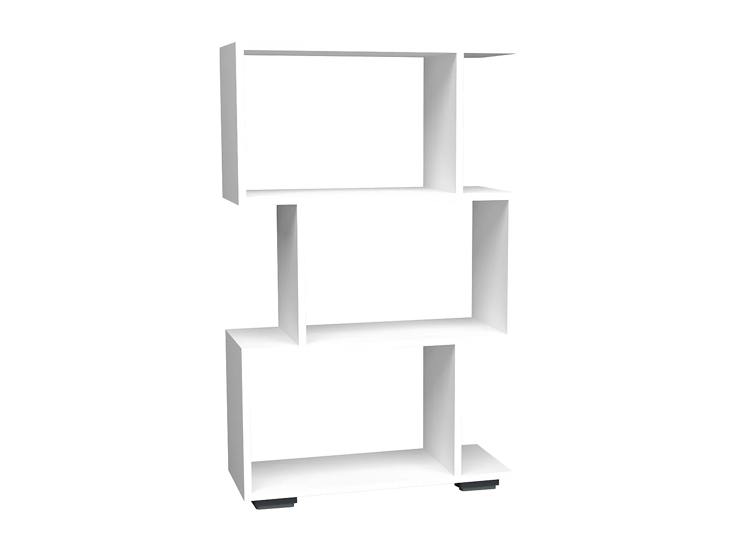 VCM Wood Room Divider Stand Shelf Bookshelf Decoração Livros Stand Shelf Palusa M (Branco)