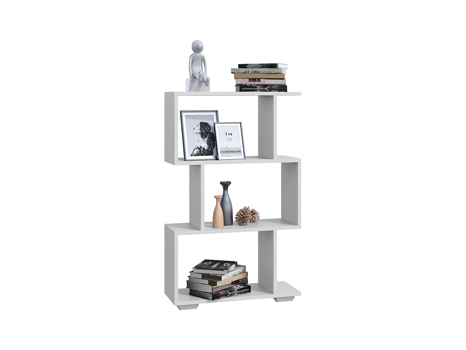 Stand Rack Palusa White H. 97 x W. 60 x D. 24 cm