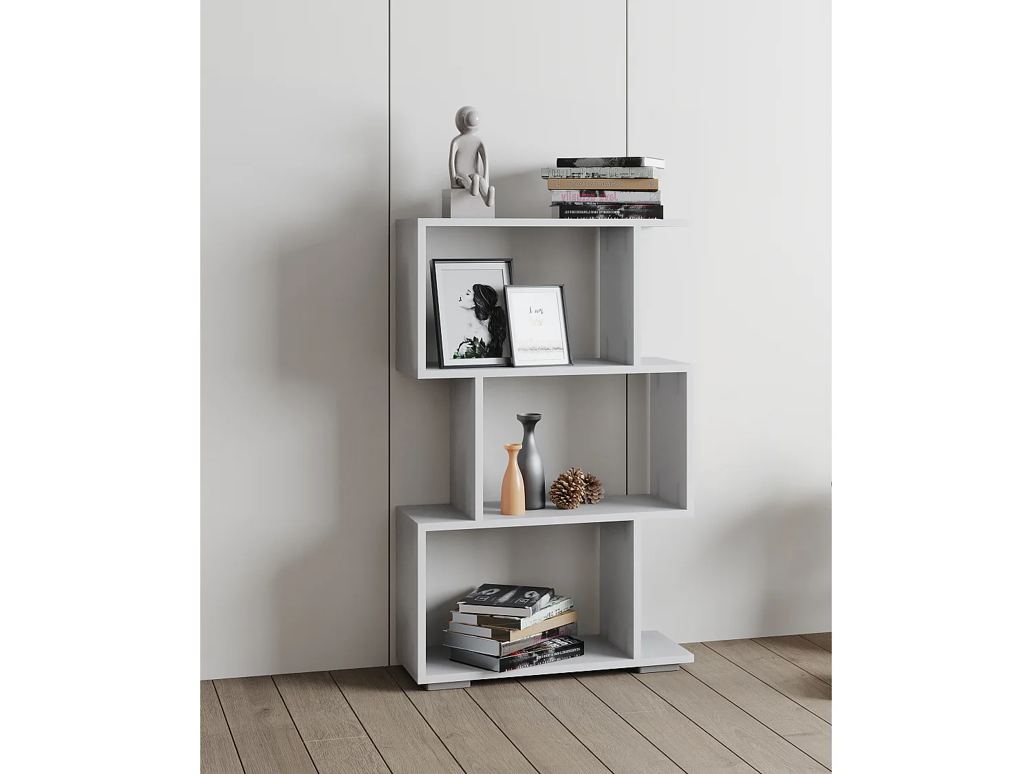 Stand Rack Palusa White H. 97 x W. 60 x D. 24 cm