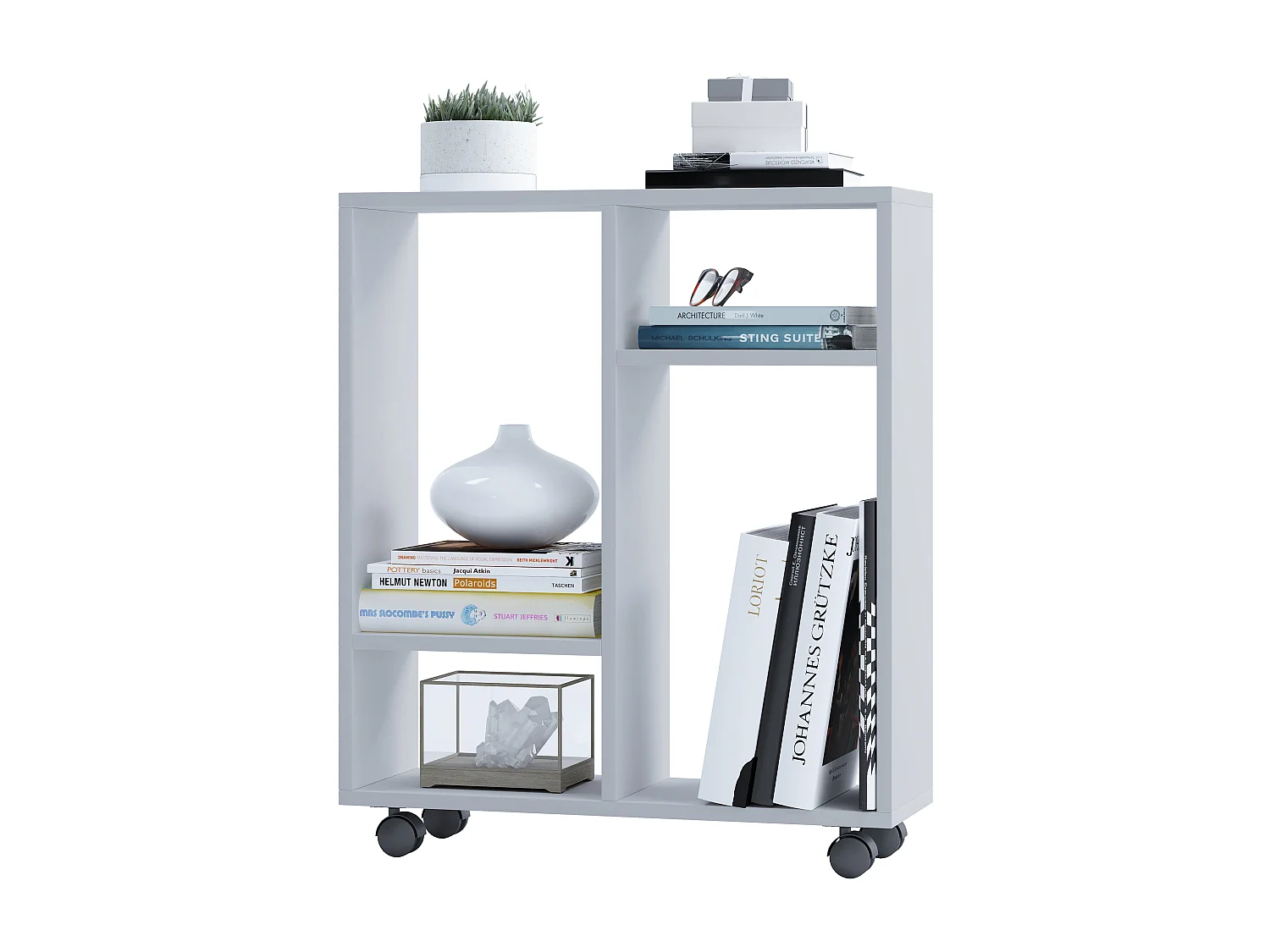Stand Rack Dremala white H. 65 x W. 60 x D. 20 cm