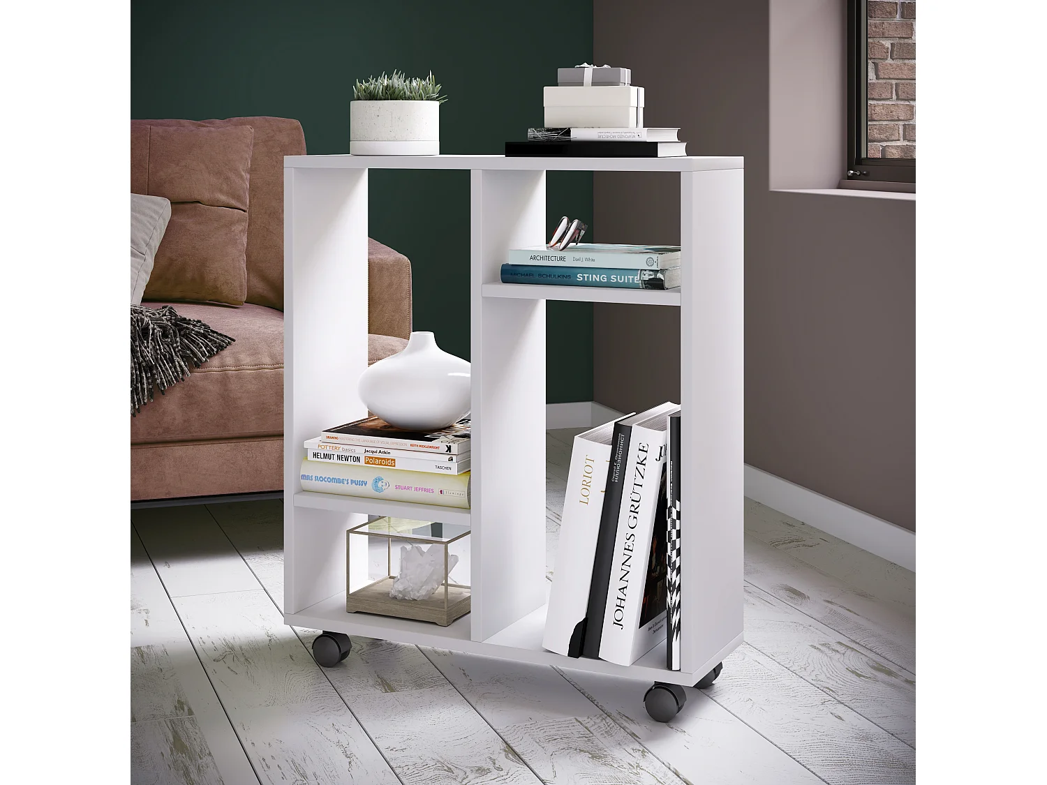Stand Rack Dremala white H. 65 x W. 60 x D. 20 cm