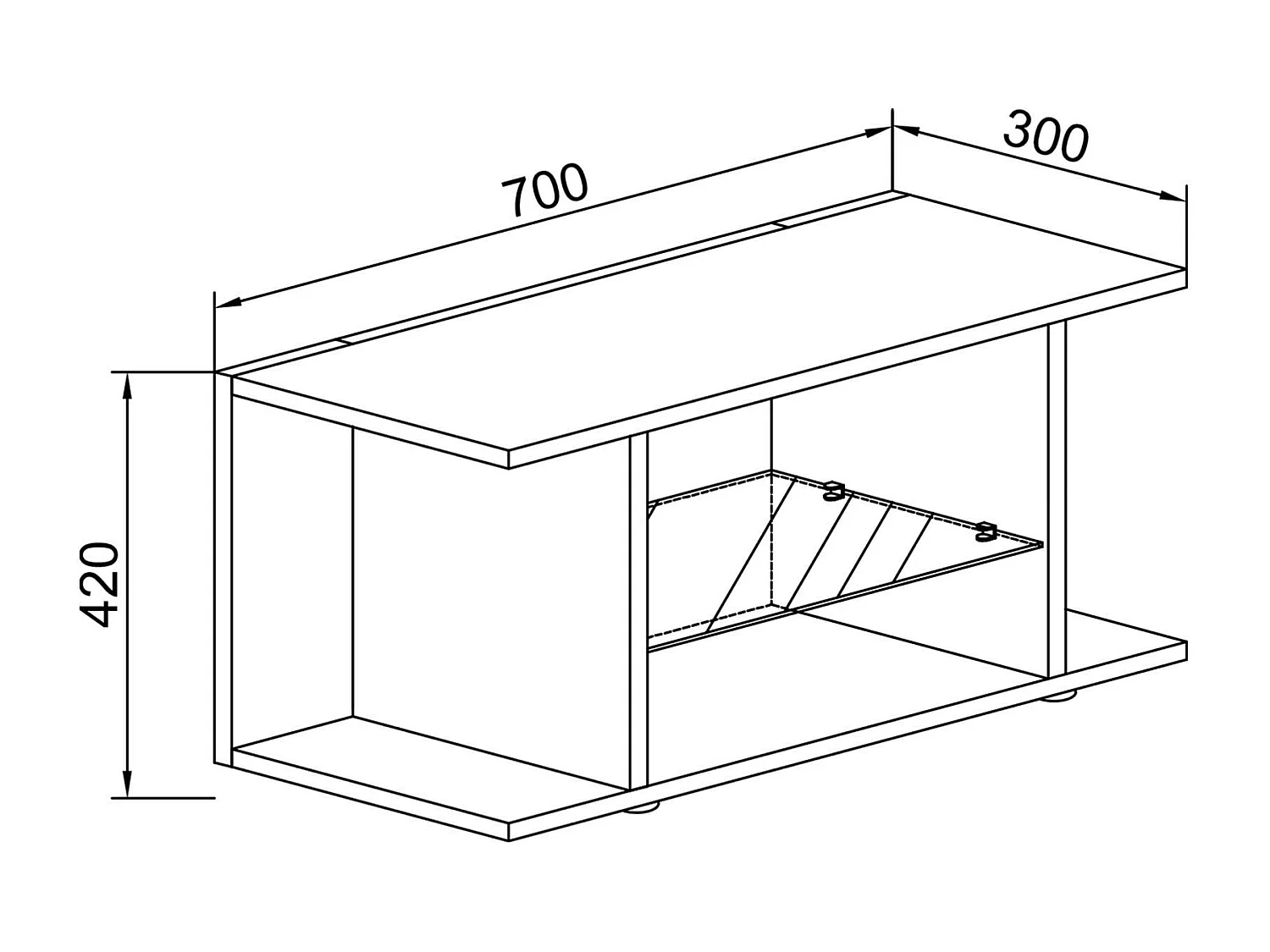 VCM Bois TV Lowboard Armoire TV Console Table TV Verre Expalo L (Béton-Gris)