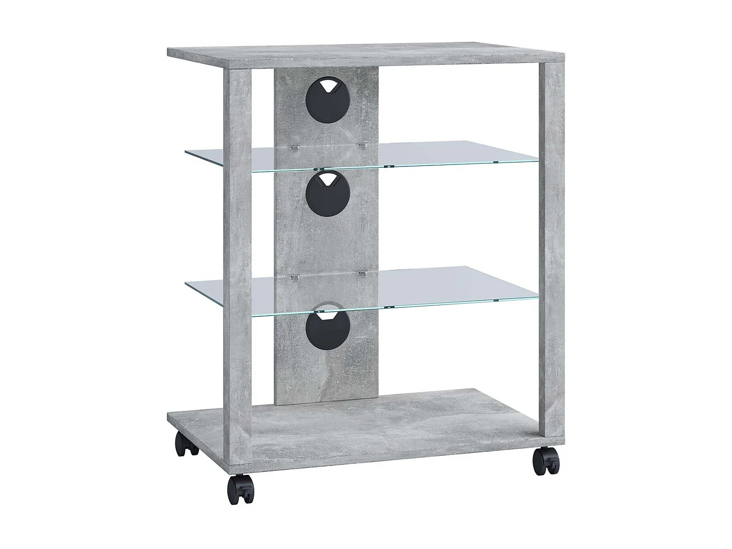 Hifi Möbel Rack Glas Phono Folas Rollen