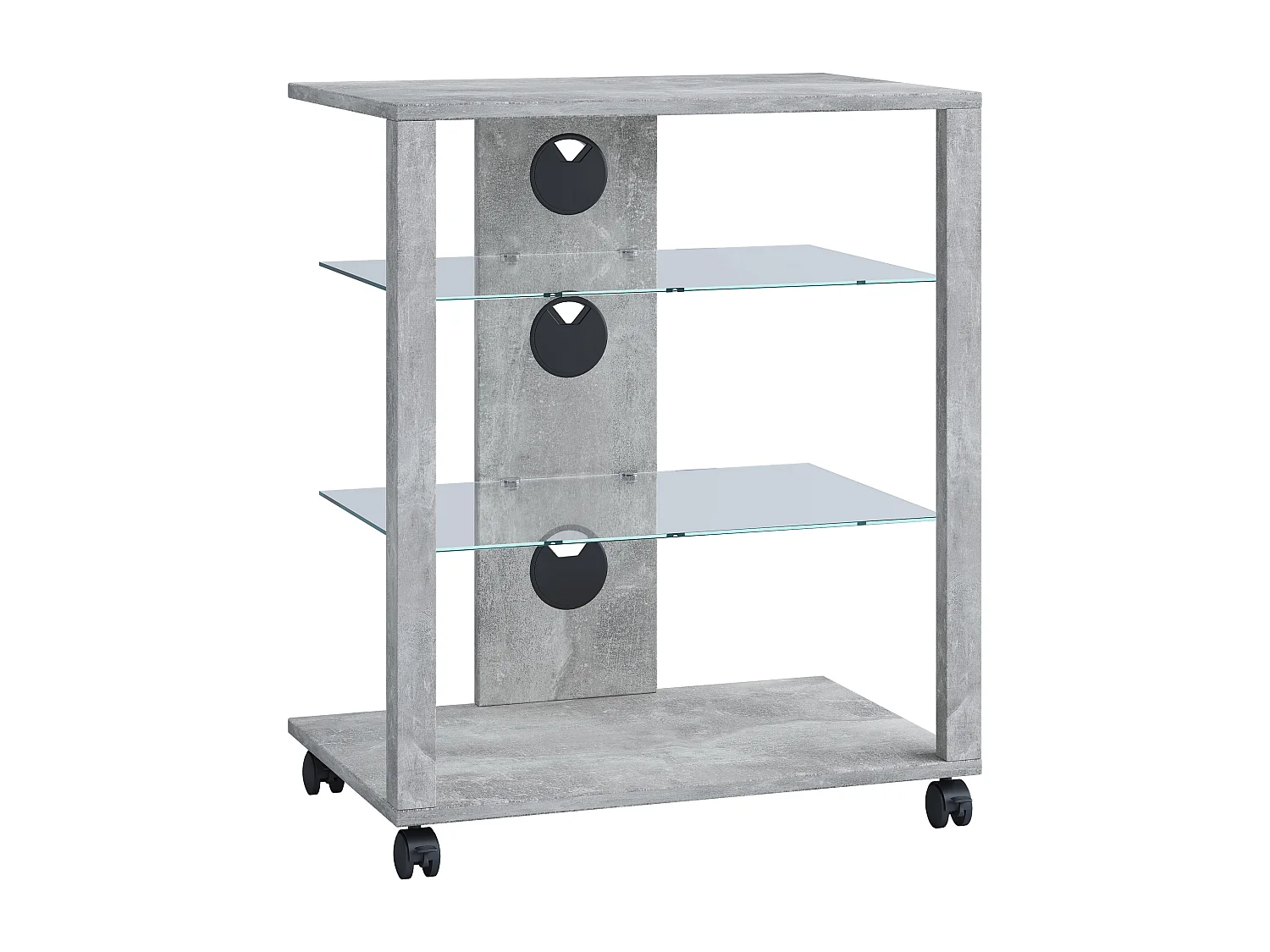 Hifi Möbel Rack Glas Phono Folas Rollen