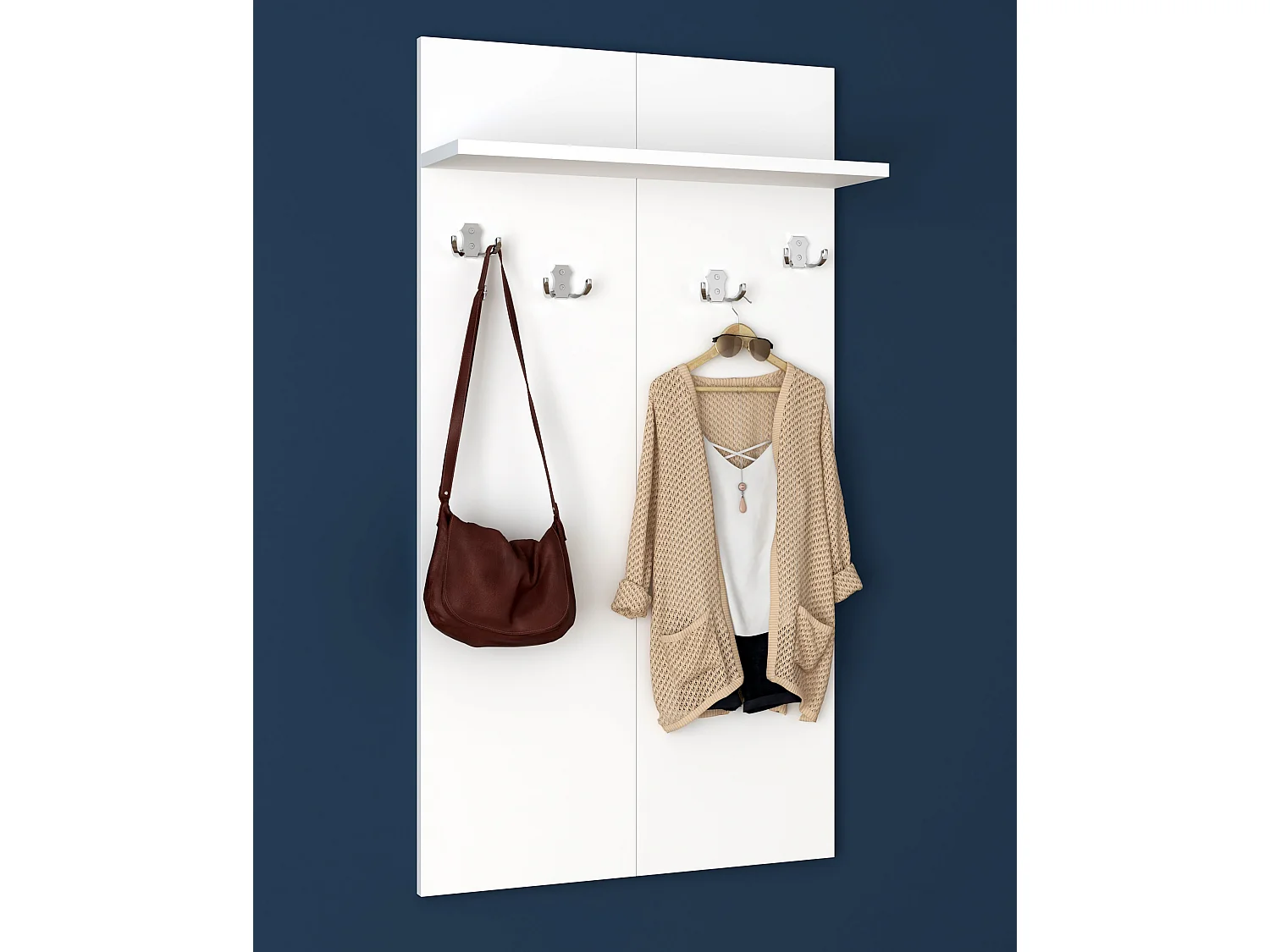 Haak wandpaneel hal garderobe gados