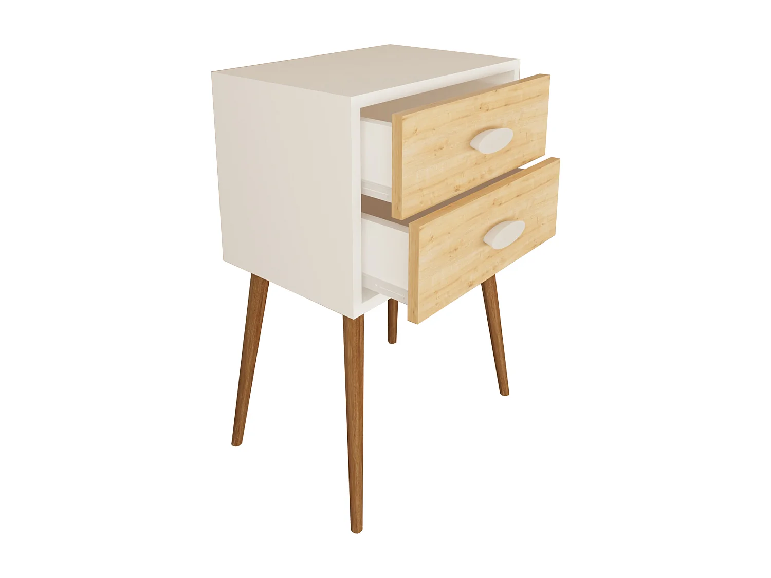 Holz Beistelltisch Nachttisch Singol XXL