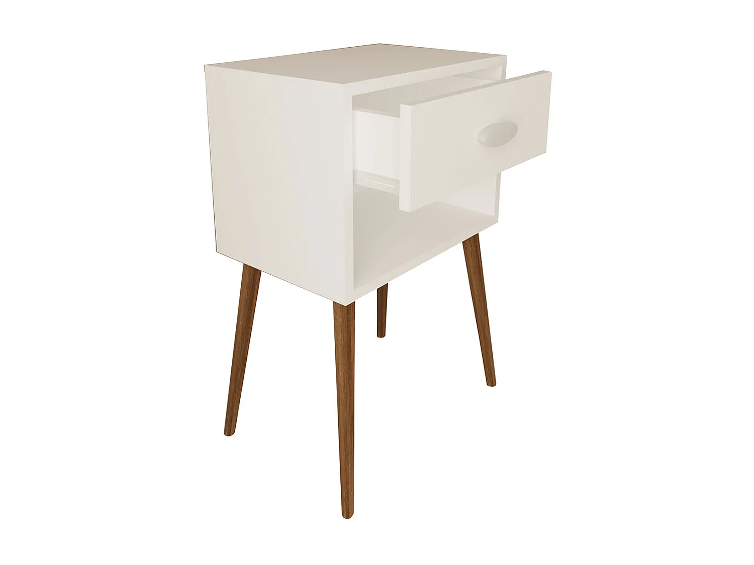 bedside table Singol White H. 70 x W. 45 x D. 30 cm