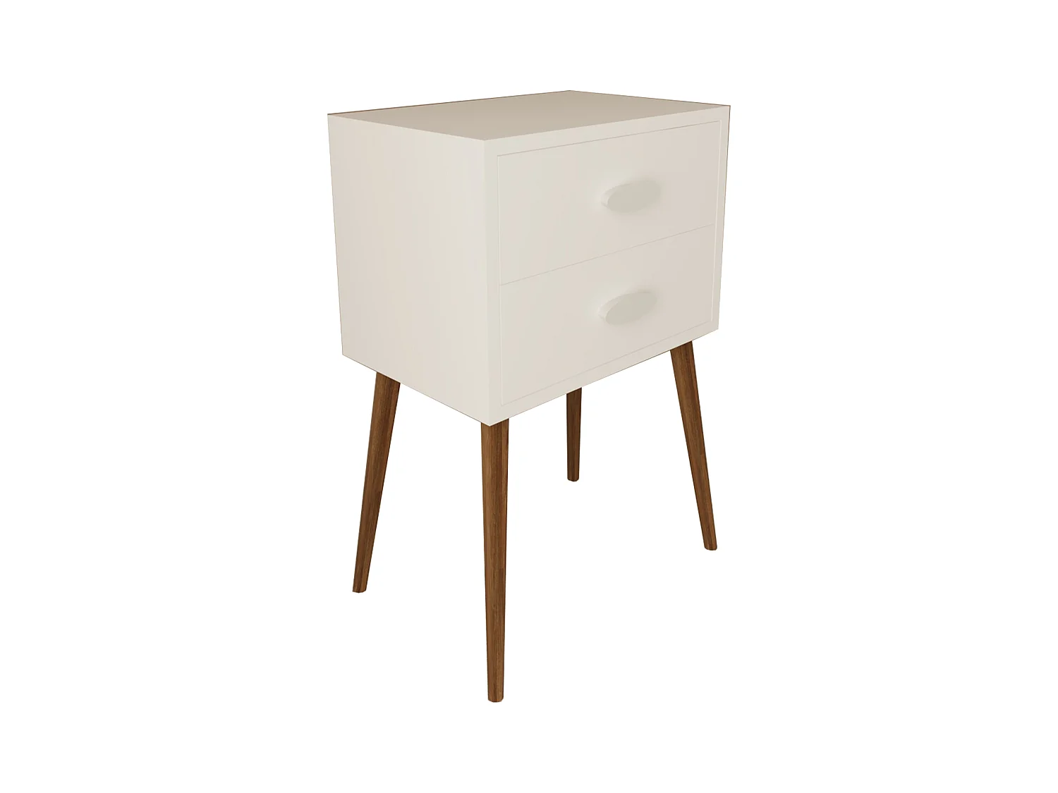 bedside table Singol White H. 70 x W. 45 x D. 30 cm