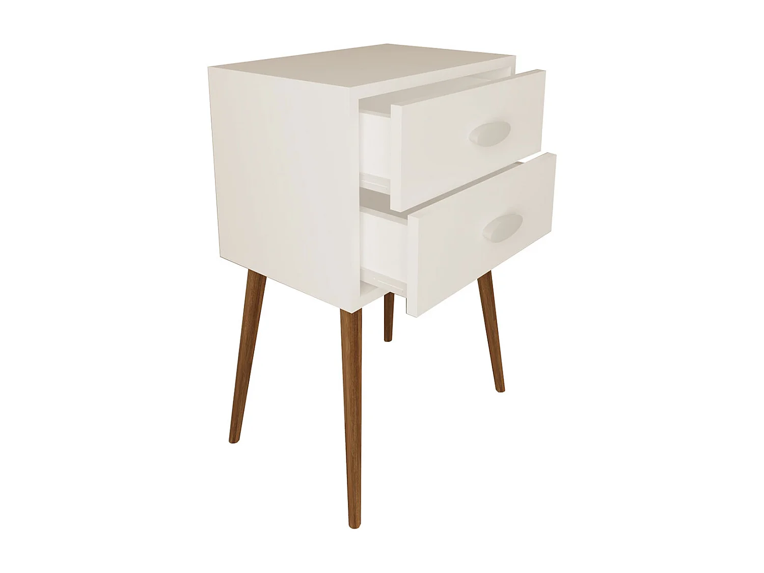 bedside table Singol White H. 70 x W. 45 x D. 30 cm