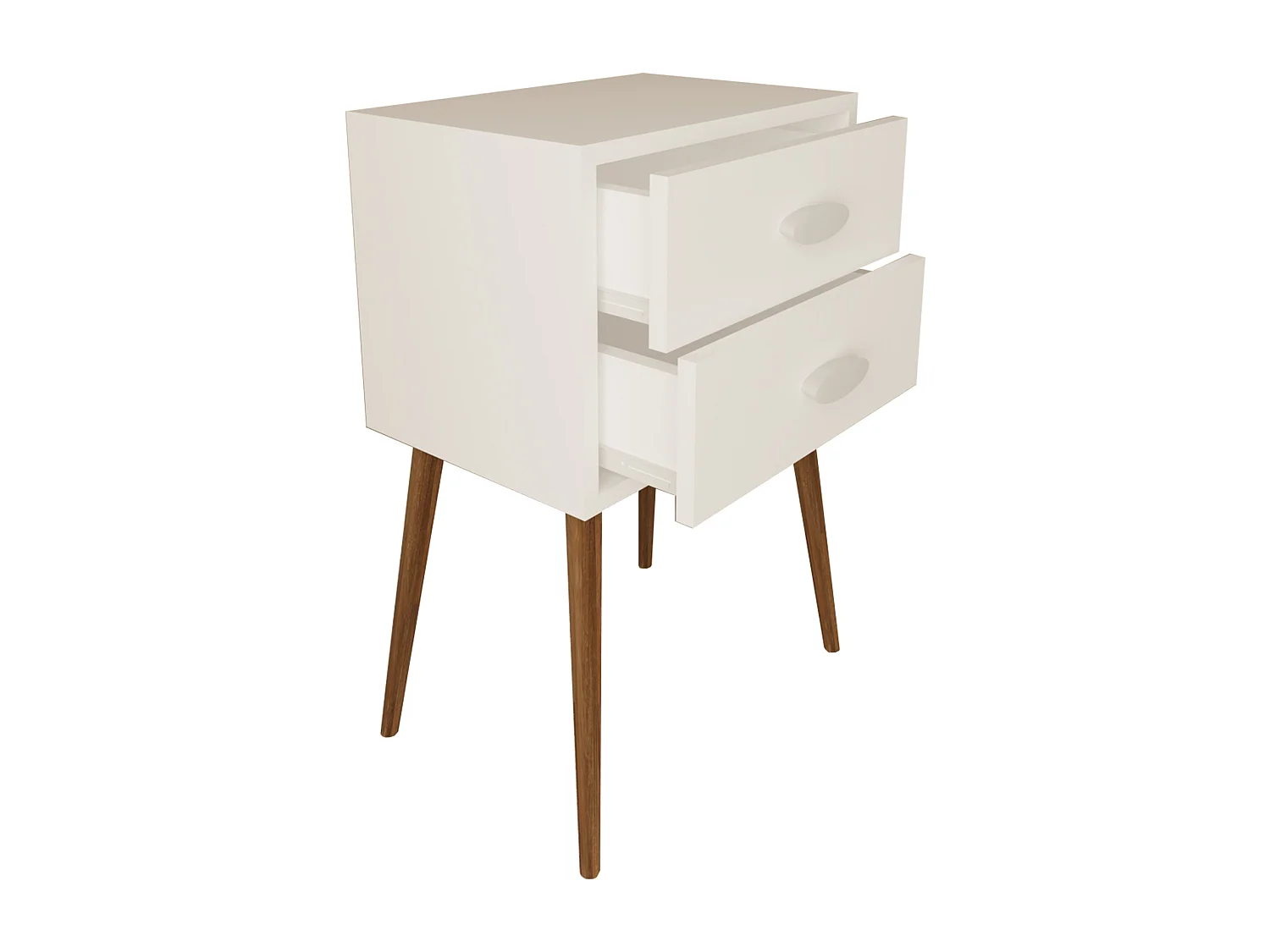 bedside table Singol White H. 70 x W. 45 x D. 30 cm