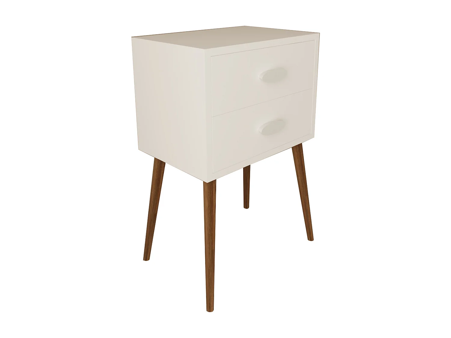 bedside table Singol White H. 70 x W. 45 x D. 30 cm
