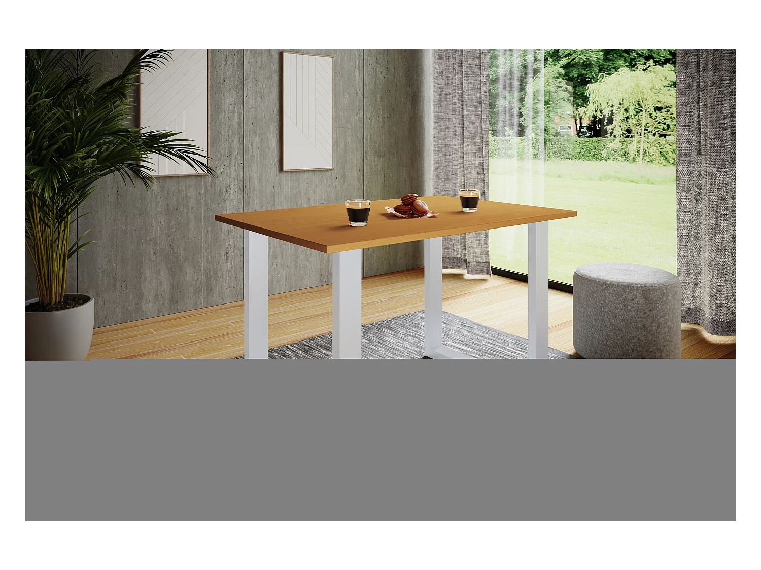 Premium Esstisch Küchentisch Xona U 110x80