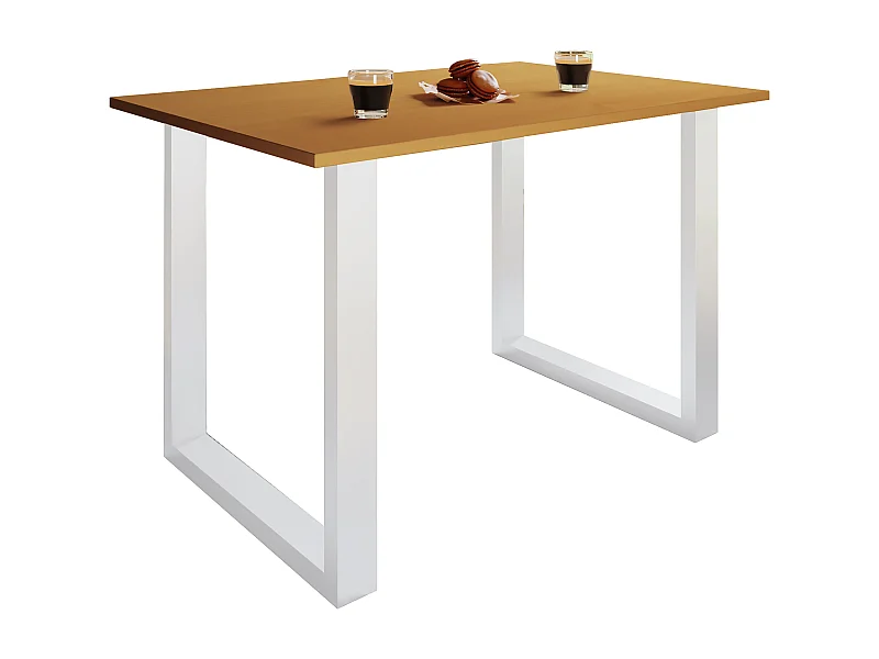 Dining table Xona White / Beech H. 76 x W. 110 x D. 80 cm