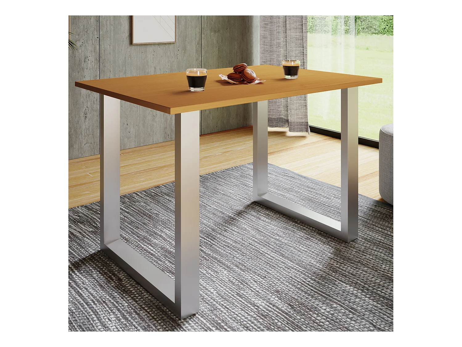 Premium Holz Esstisch Küchentisch Xona U 80x50