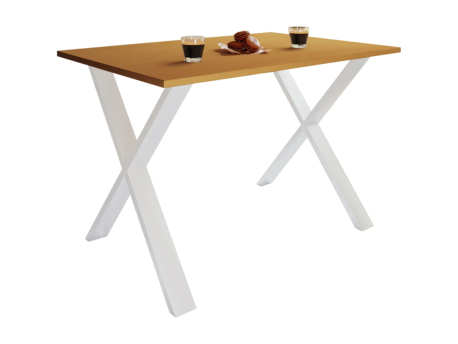 Dining table Xona Silver / Beech H. 76 x W. 110 x D. 80 cm