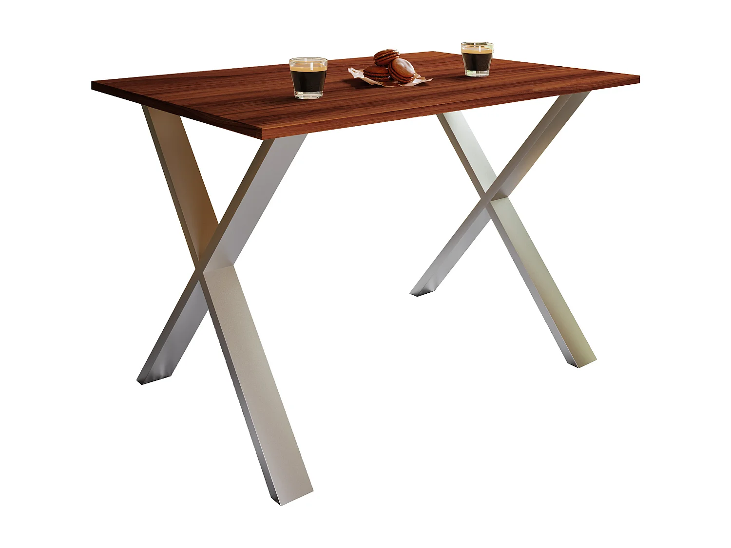 Tavolo da pranzo in legno Premium Xona X argento