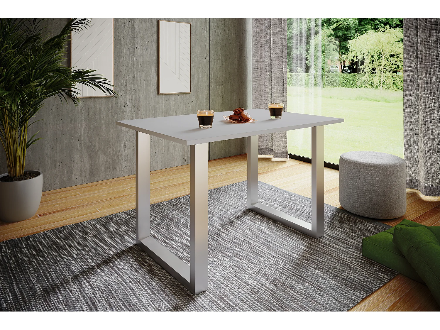 Houten Eettafel Xona U Zilver