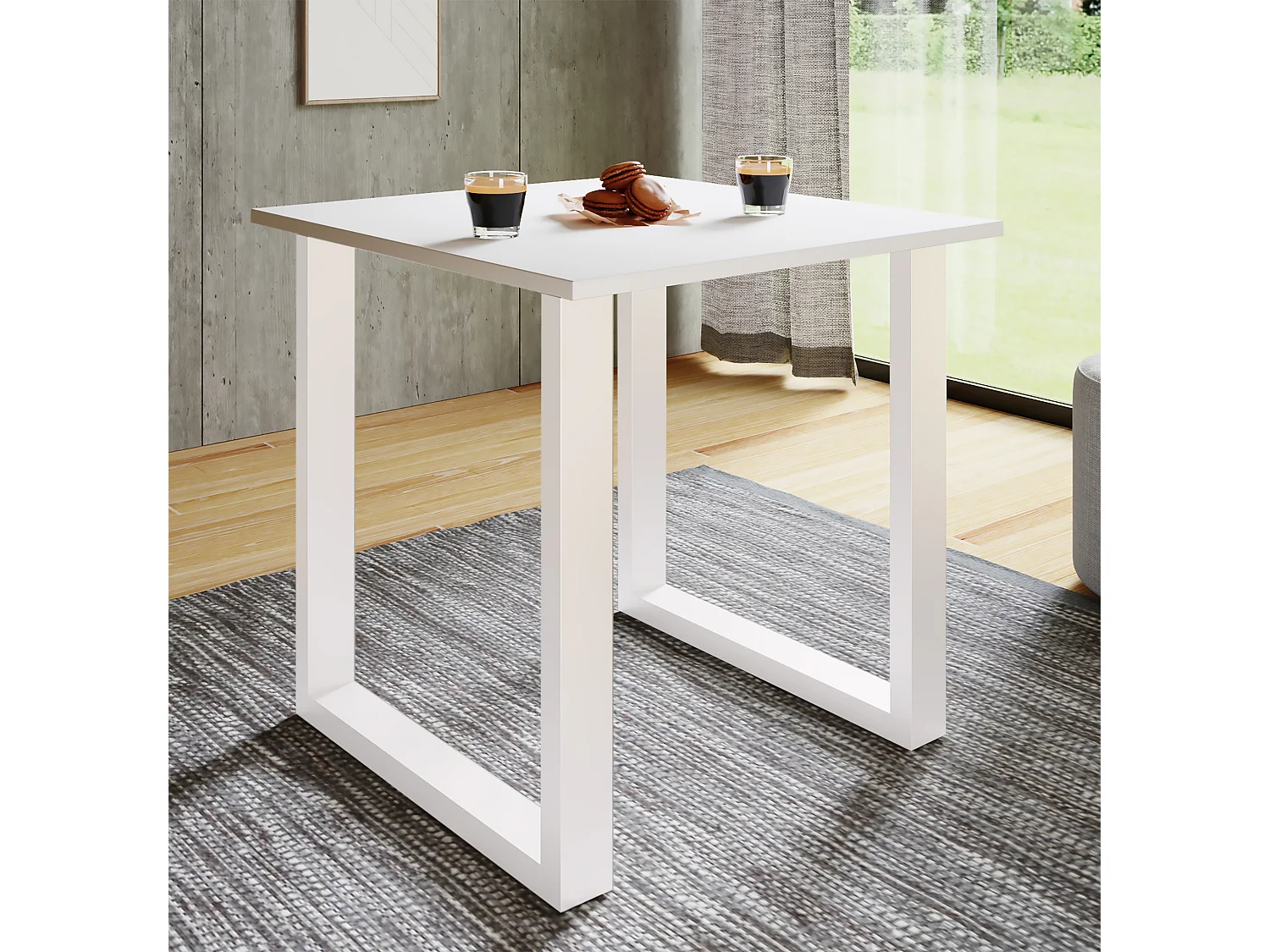 Tavolo da pranzo in legno Premium Xona U 80x50