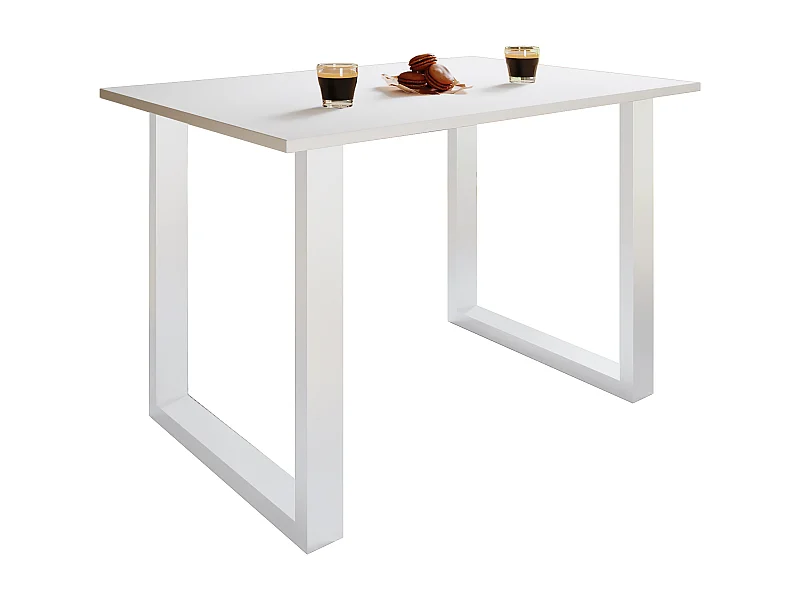Dining table Xona White / White H. 76 x W. 140 x D. 80 cm