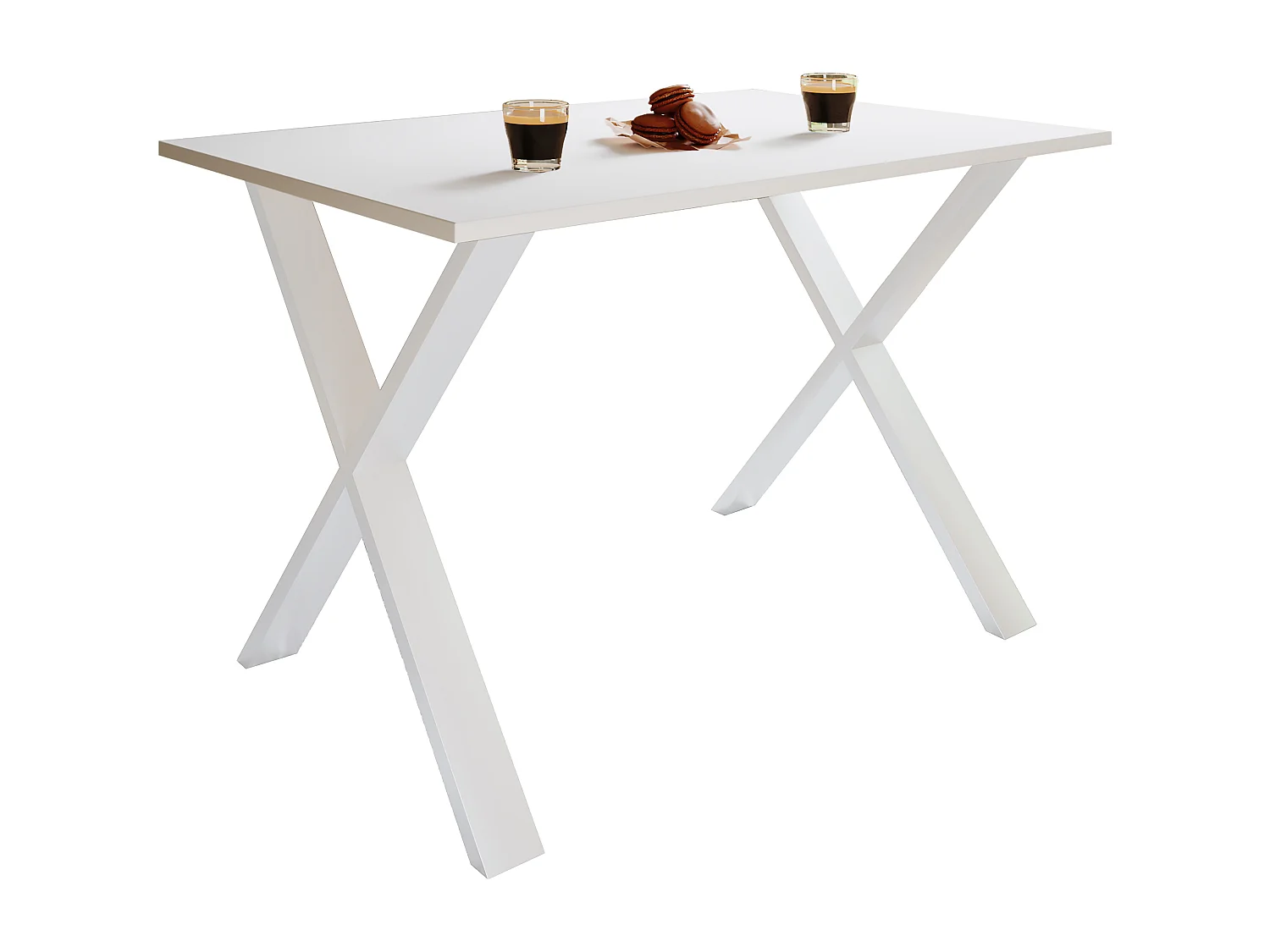 Dining table Xona White / White H. 76 x W. 140 x D. 80 cm
