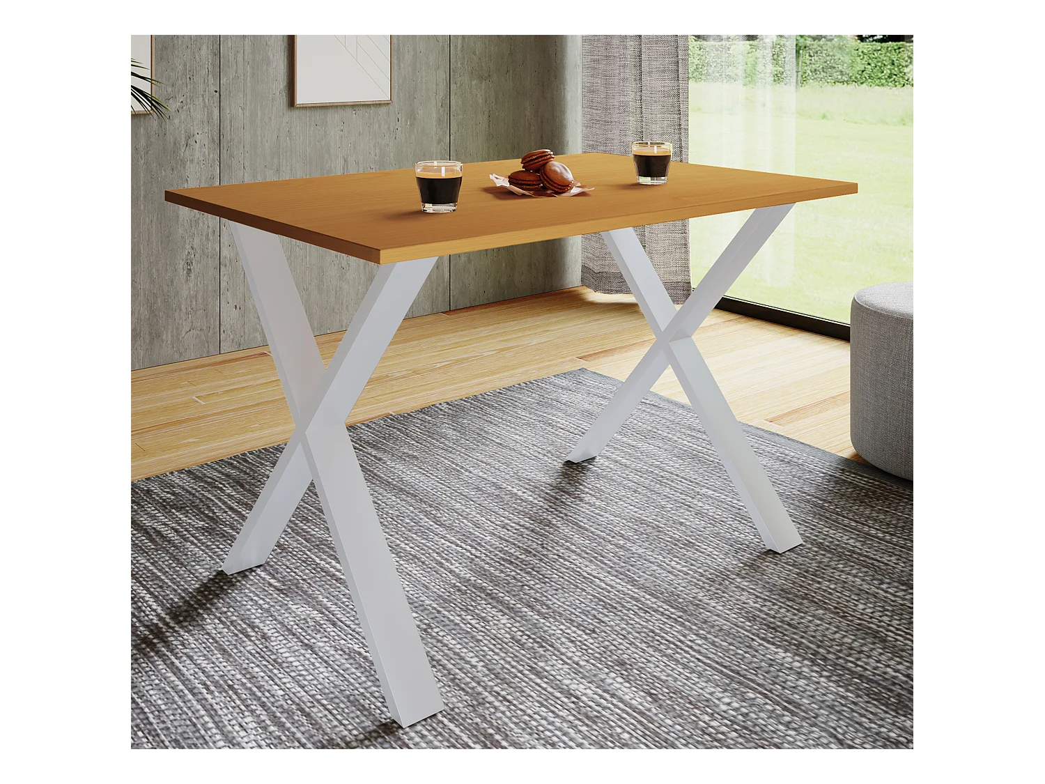 Premium Holz Esstisch Küchentisch Xona X 140x80