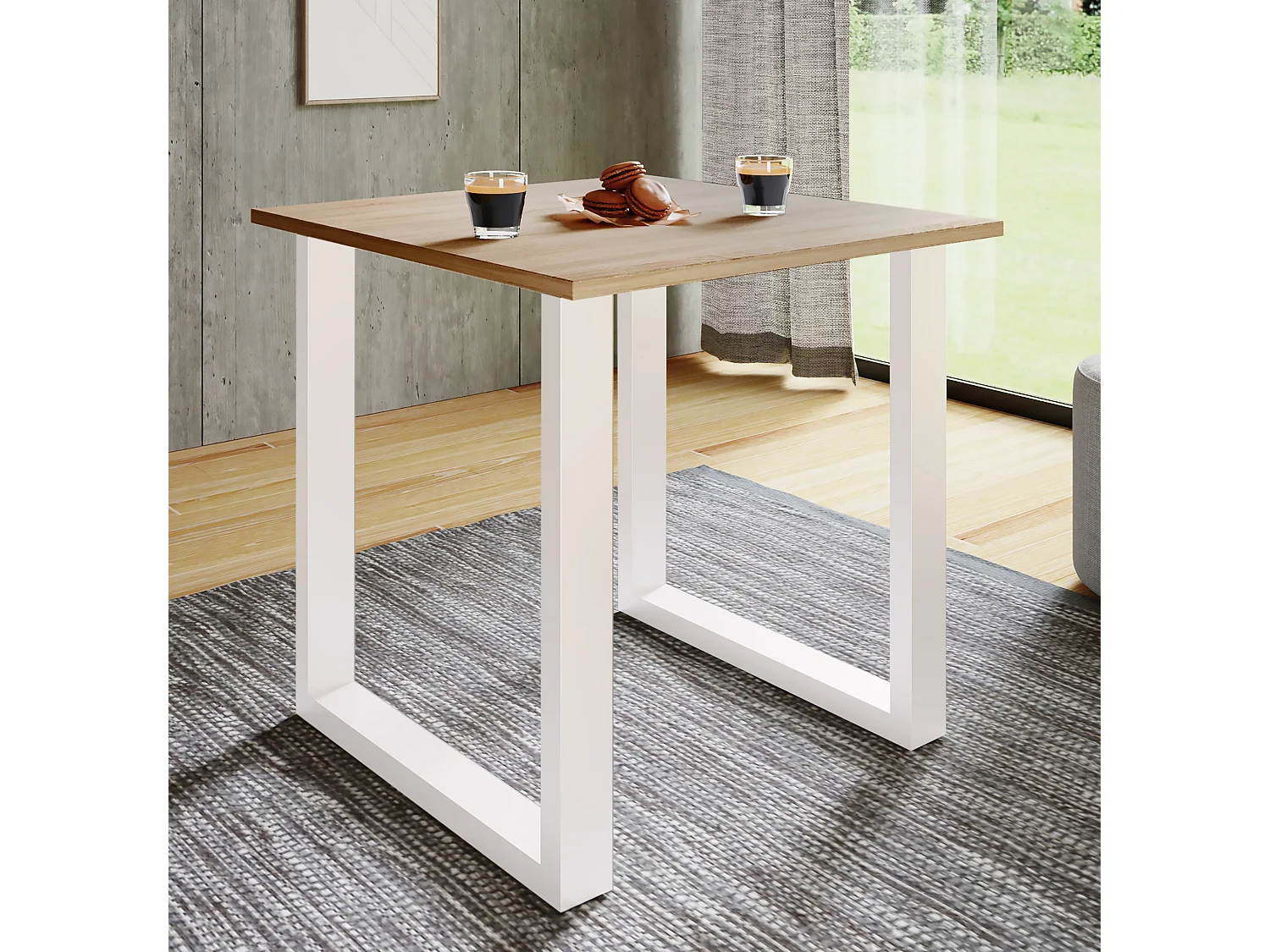 Premium Holz Esstisch Küchentisch Xona U 80x50