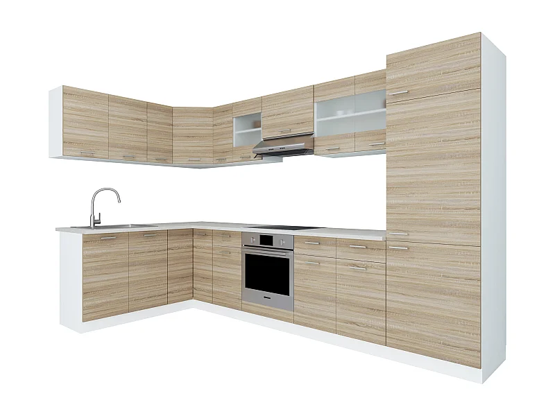 Kitchenette Esilo White / Sonoma oak H. 207 x W. 505 x. D. 60 cm