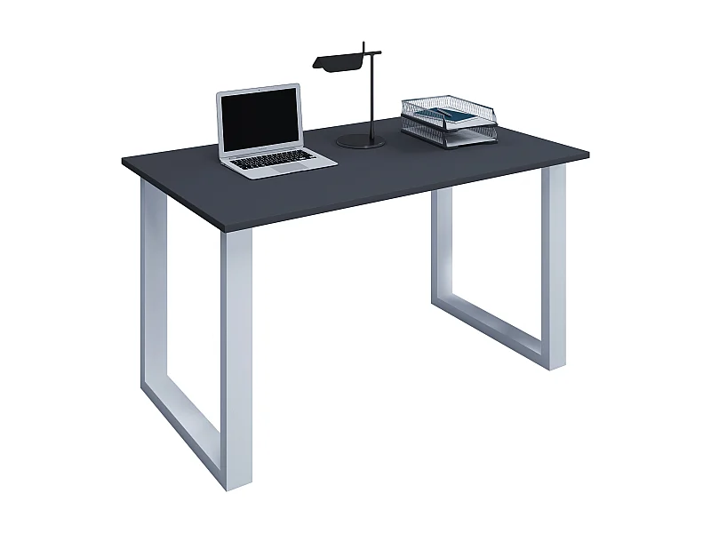 Desk Lona Silver / Anthracite H. 76 x W. 140 x D. 80 cm