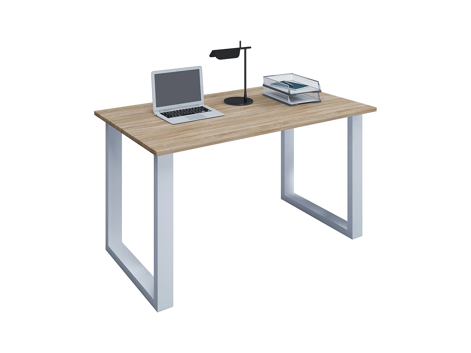 Desk Lona White / Sonoma oak H. 76 x W. 140 x D. 50 cm