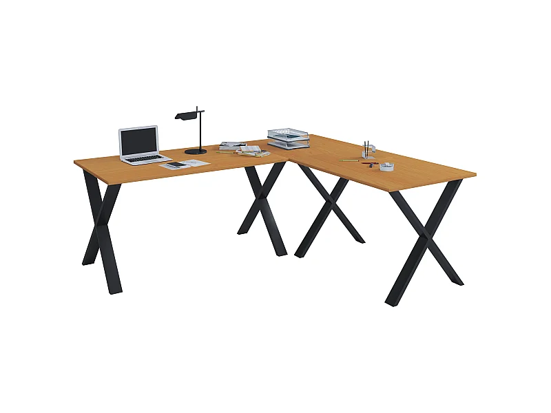 X Scrivania angolare 130x130x50