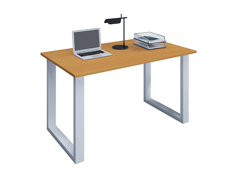 Desk Lona White / Beech H. 76 x W. 140 x D. 50 cm
